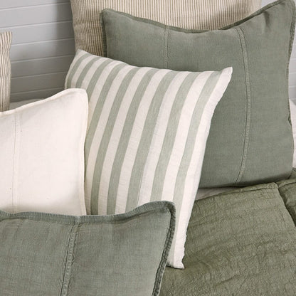 Luca Linen Cushion - Pistachio | With Feather Insert Sun Republic 