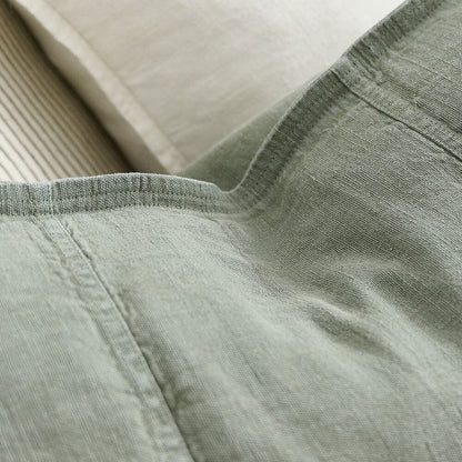 Luca Linen Cushion - Pistachio | With Feather Insert Sun Republic 