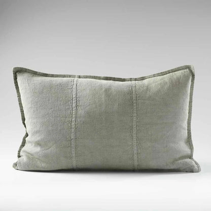 Luca Linen Cushion - Pistachio | With Feather Insert Sun Republic 