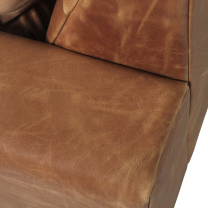 Luna Leather One Seater - Vintage Tan Brown Sun Republic 