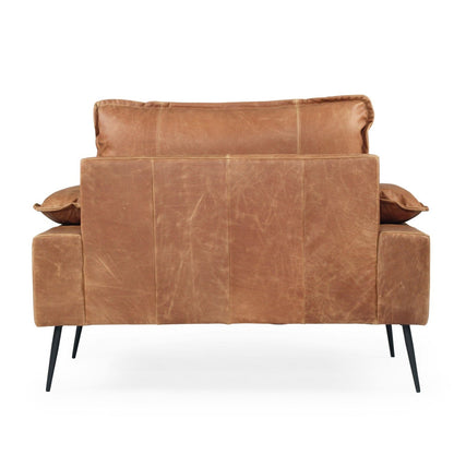 Luna Leather One Seater - Vintage Tan Brown Sun Republic 