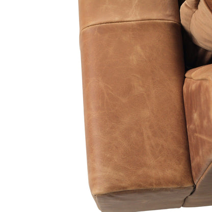 Luna Leather One Seater - Vintage Tan Brown Sun Republic 