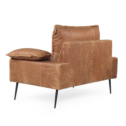 Luna Leather One Seater - Vintage Tan Brown Sun Republic 