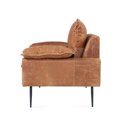 Luna Leather One Seater - Vintage Tan Brown Sun Republic 