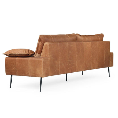 Luna Leather Three Seater Sofa Sun Republic 