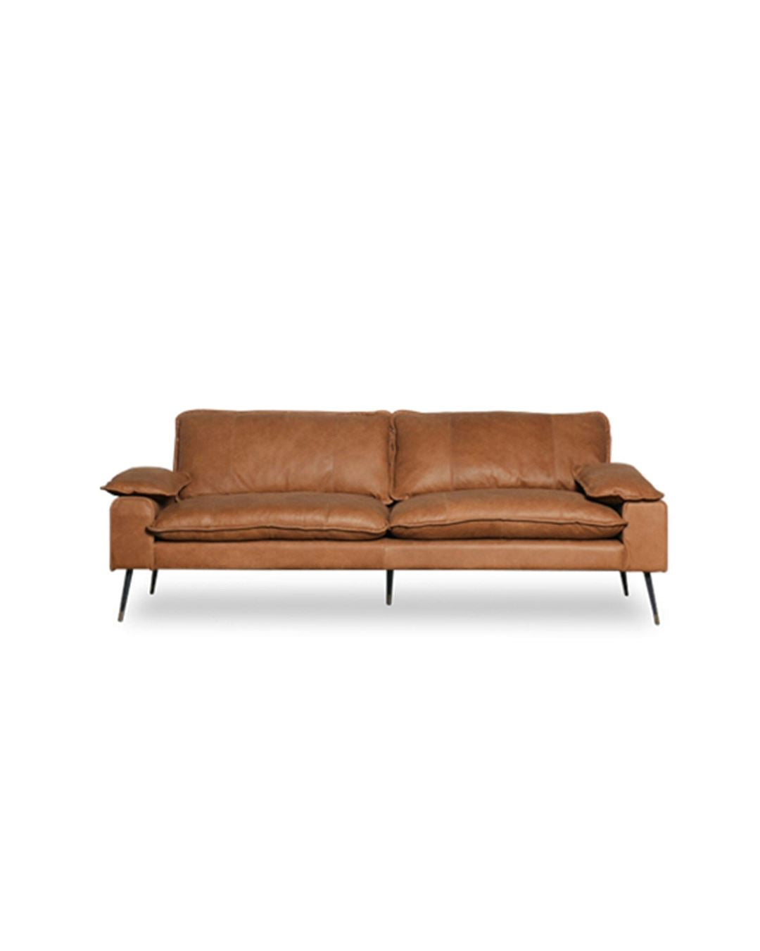 Luna Leather Three Seater Sofa Sun Republic 