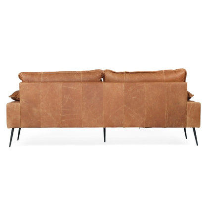 Luna Leather Three Seater Sofa Sun Republic 