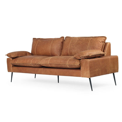 Luna Leather Three Seater Sofa Sun Republic 