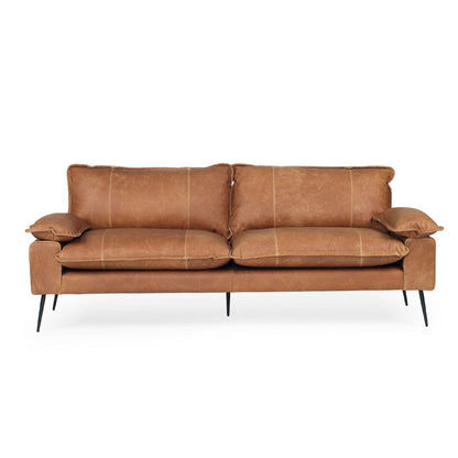 Luna Leather Three Seater Sofa Sun Republic 