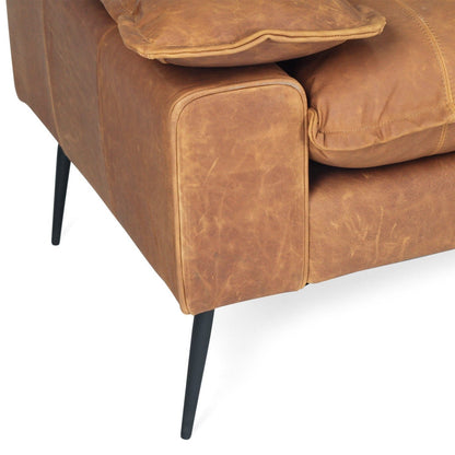 Luna Leather Three Seater Sofa Sun Republic 