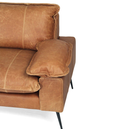 Luna Leather Three Seater Sofa Sun Republic 