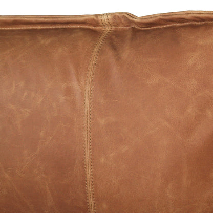 Luna Leather Three Seater Sofa - Vintage Tan Brown Sun Republic 