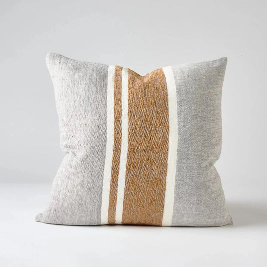 Magnus Linen Cushion - Slate/Nutmeg Sun Republic 