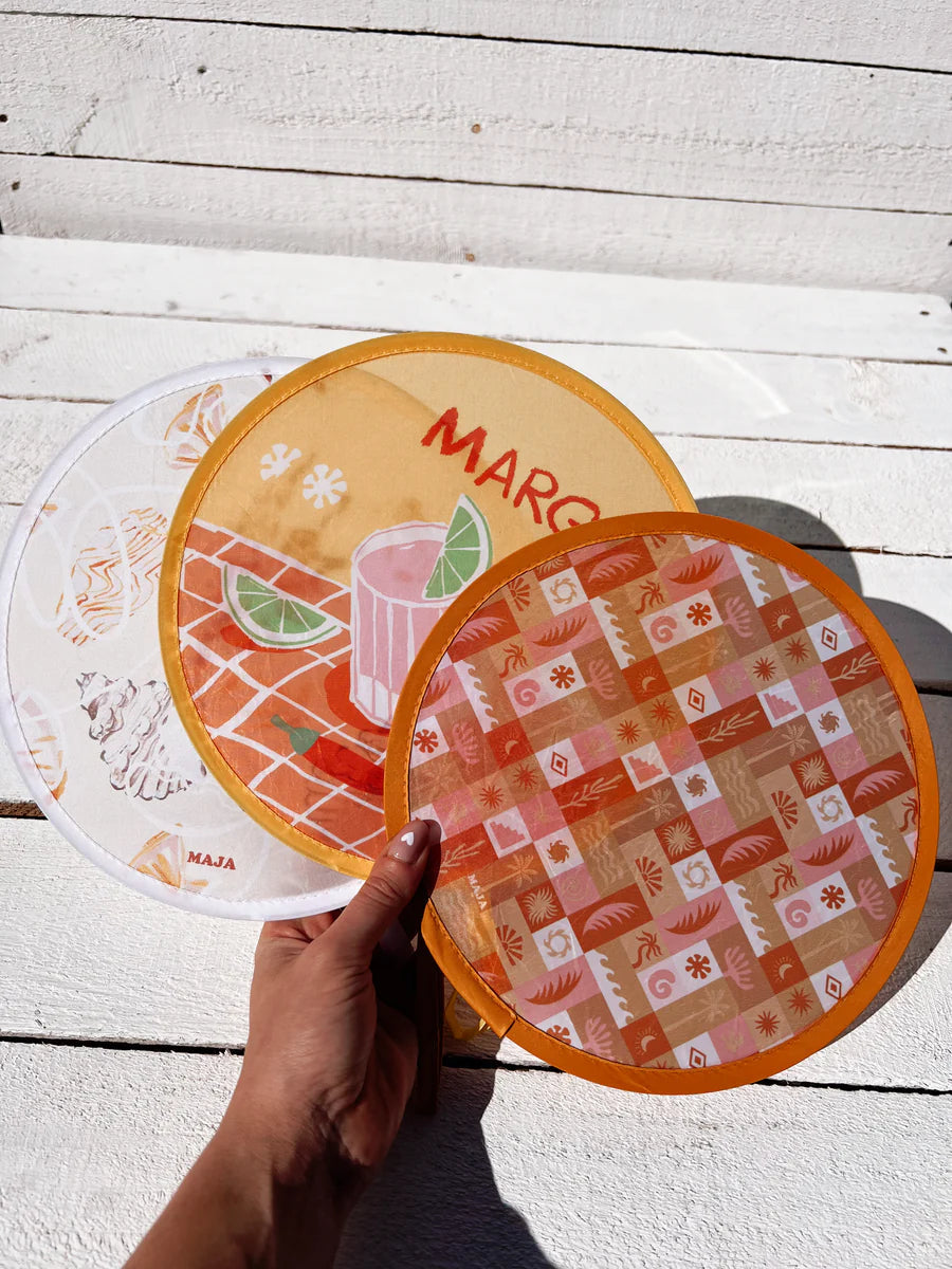 Maja Foldable Hand Fan - 3 Stylish Designs Sun Republic 