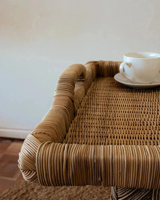 Malawi Cane Woven Serving Tray Sun Republic 