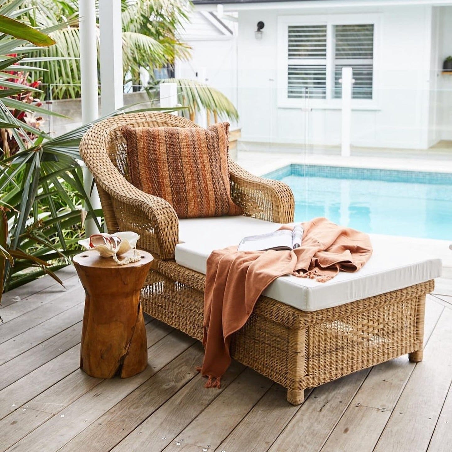 Malawi Woven Cane Sunlounge | Pre-Order November Coastal Drift 