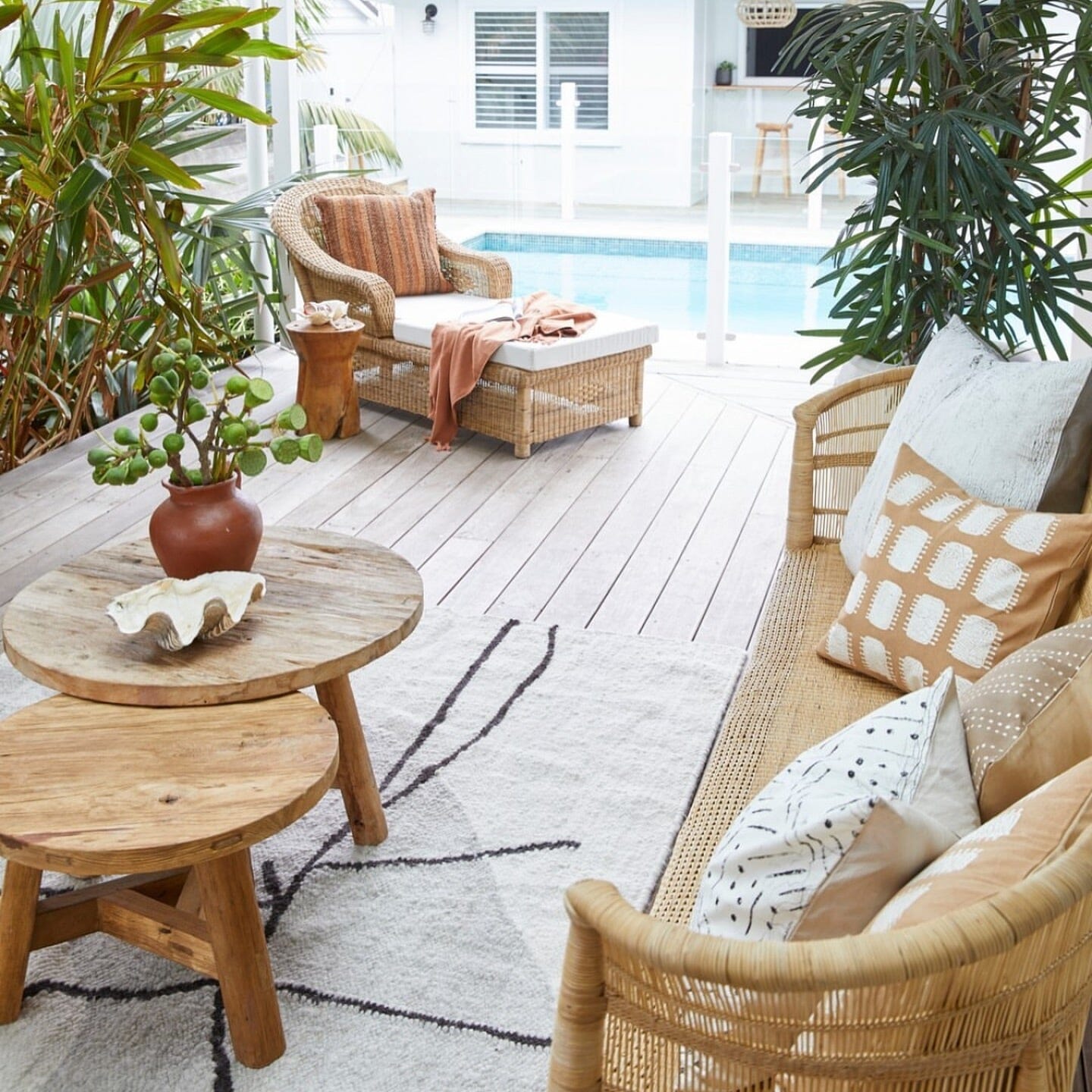 Malawi Woven Cane Sunlounge | Pre-Order November Coastal Drift 