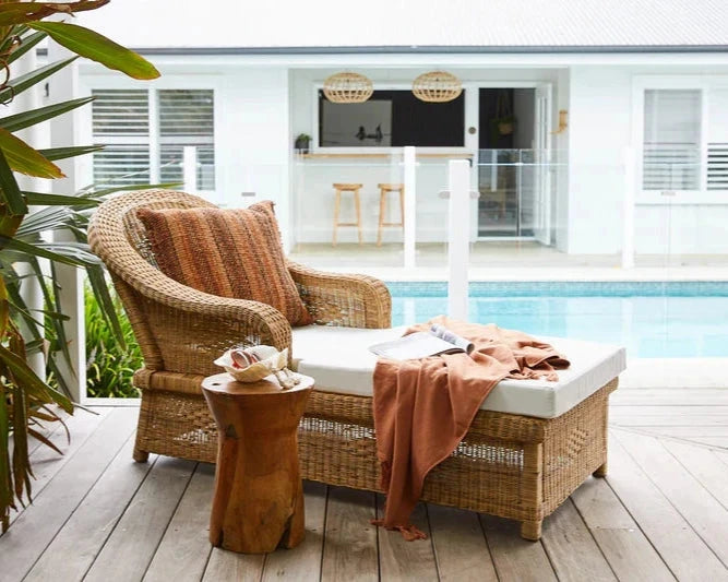 Malawi Woven Cane Sunlounge | Pre-Order November Coastal Drift 