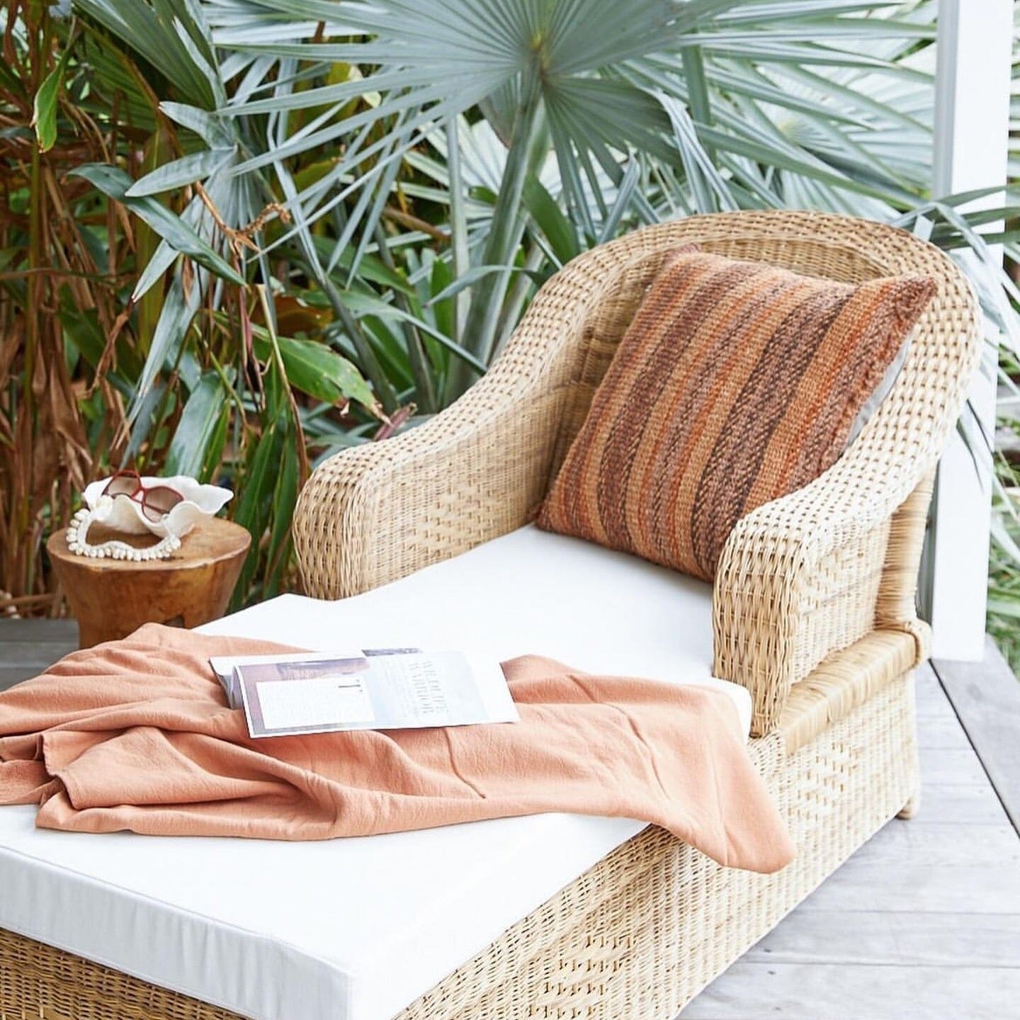 Malawi Woven Cane Sunlounge | Pre-Order November Coastal Drift 