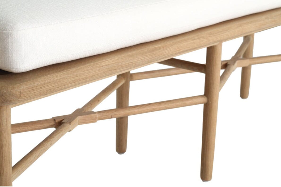 Malie Bench Seat – American Oak with White Cushion Sun Republic 