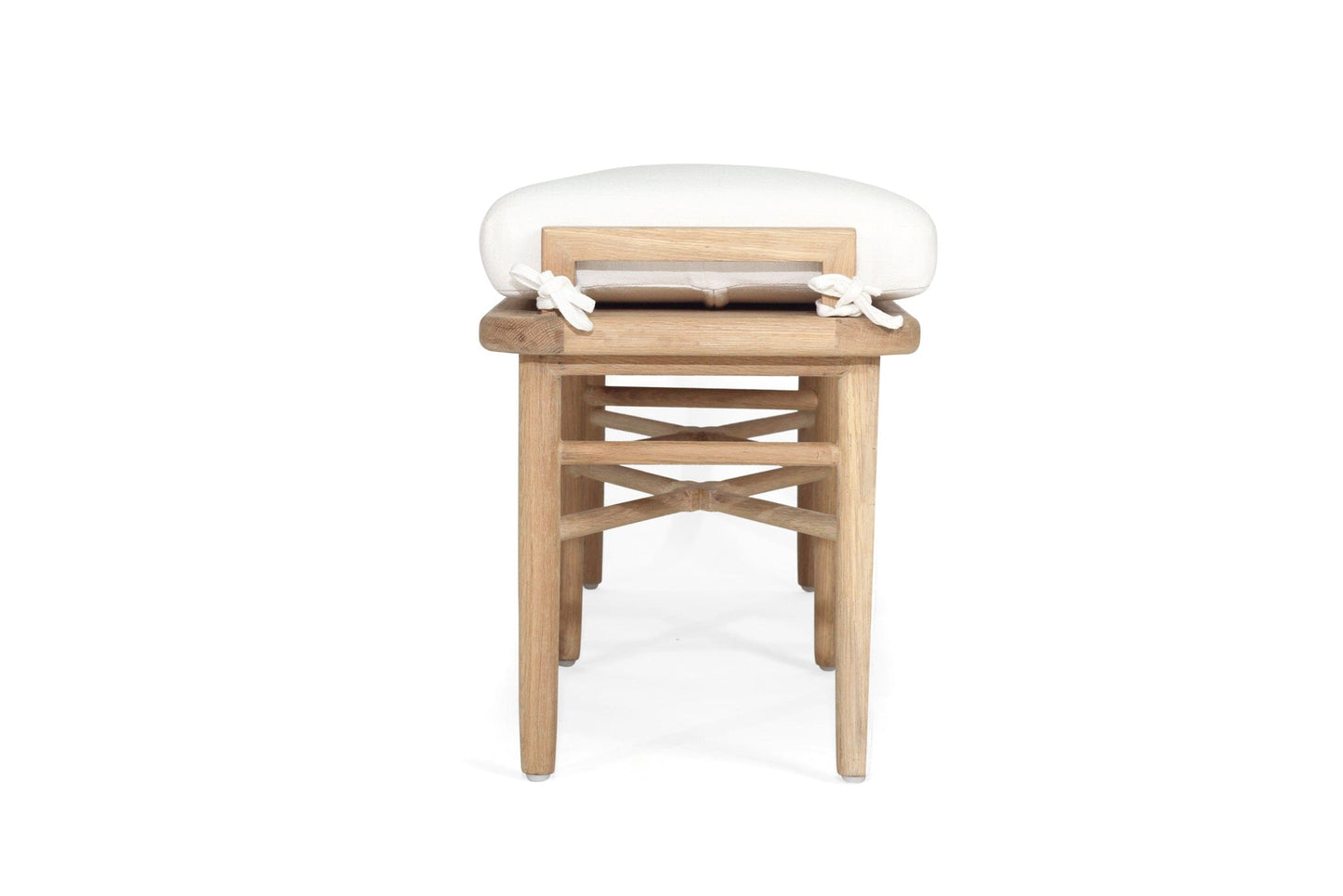 Malie Bench Seat – American Oak with White Cushion Sun Republic 