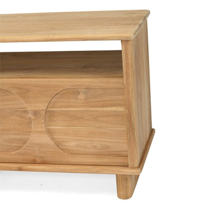 Mea Natural Teak Bedside Table Sun Republic 