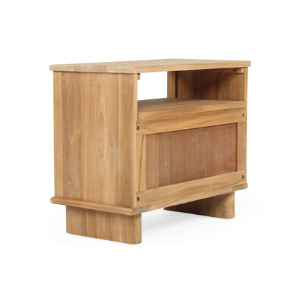 Mea Natural Teak Bedside Table Sun Republic 