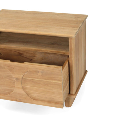 Mea Natural Teak Bedside Table Sun Republic 