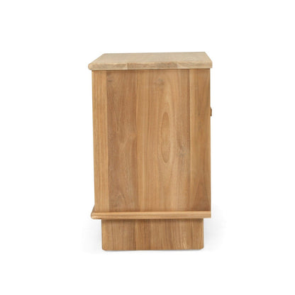Mea Natural Teak Bedside Table Sun Republic 