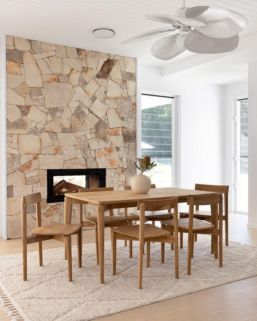 Modern Teak Dining Table - Mornington Sun Republic 