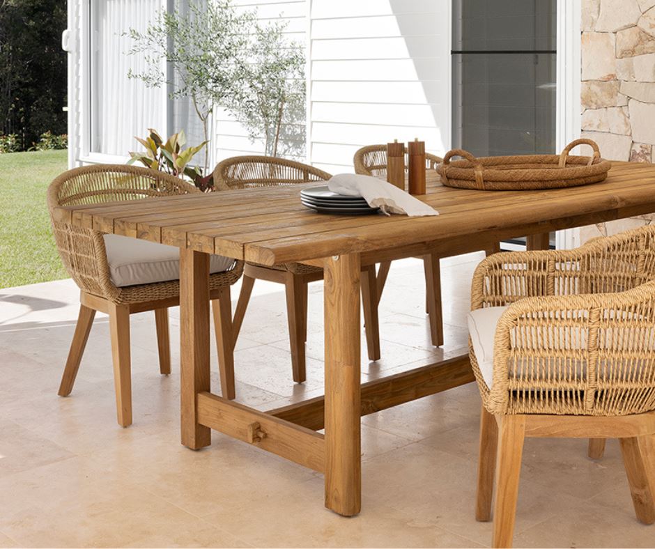 Monaco Teak Dining Table Outdoor Abide 