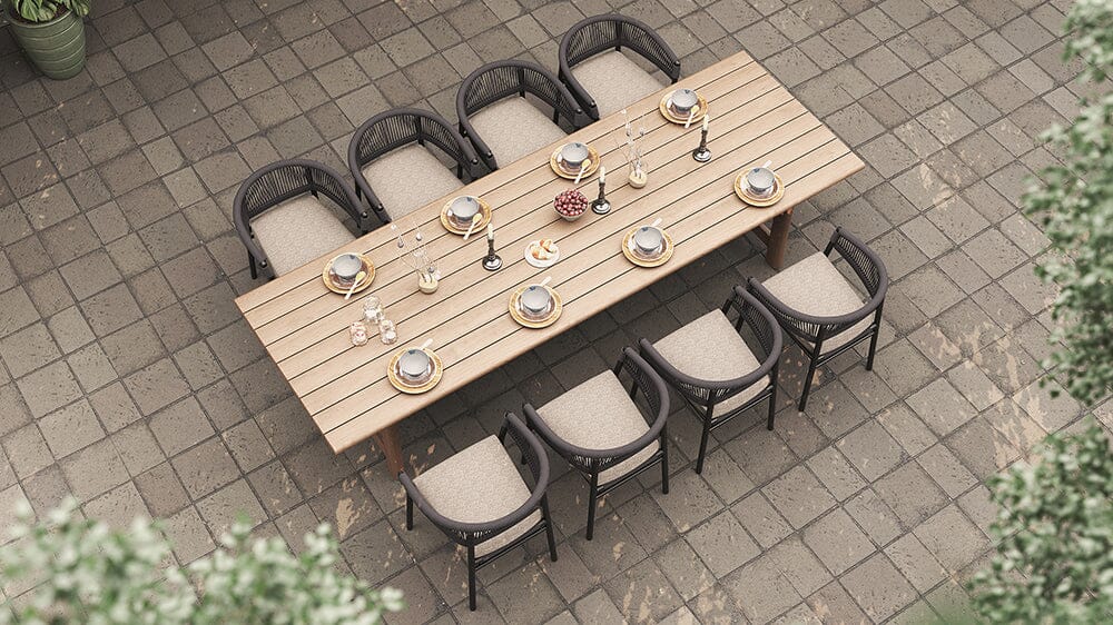 Monaco Teak Dining Table Outdoor Abide 