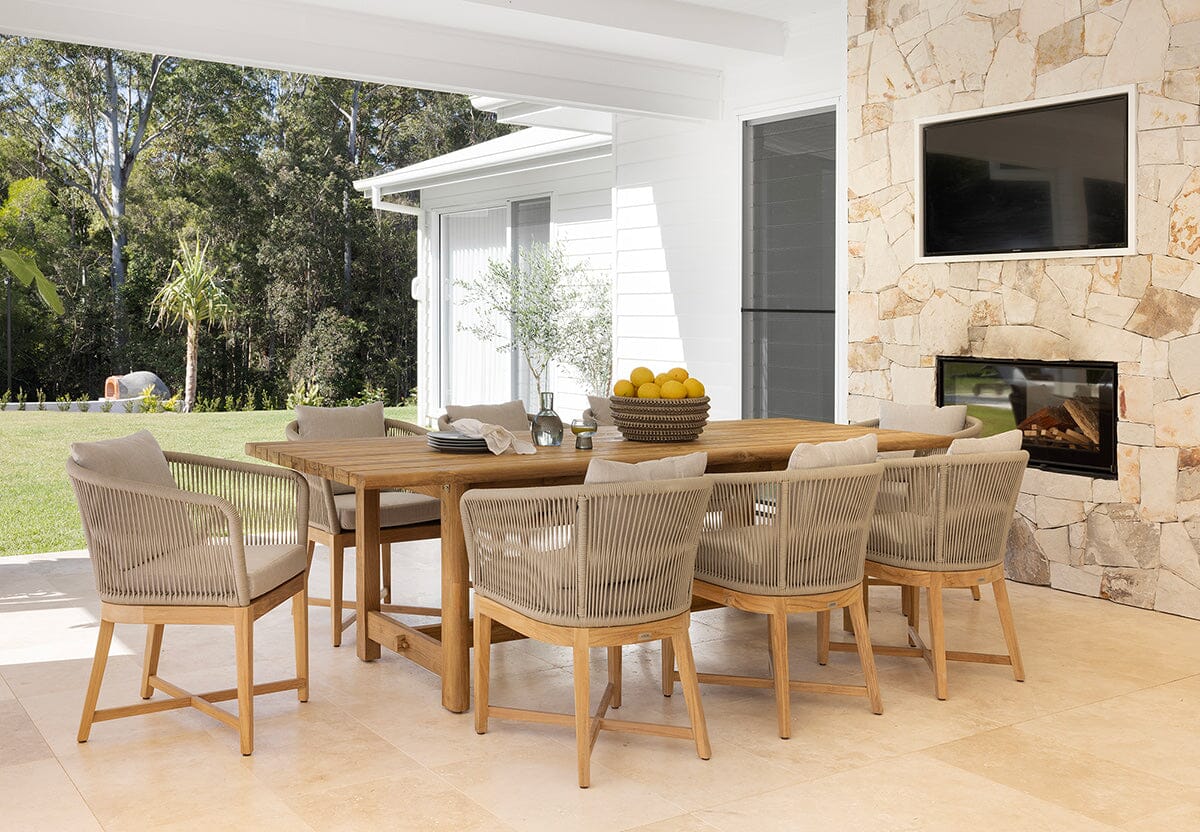 Monaco Teak Dining Table Outdoor Abide 