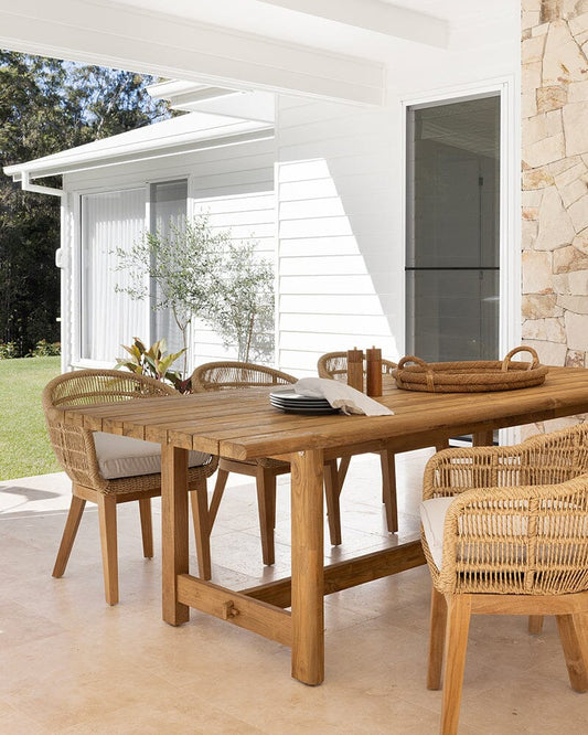 Monaco Teak Dining Table Outdoor Abide 