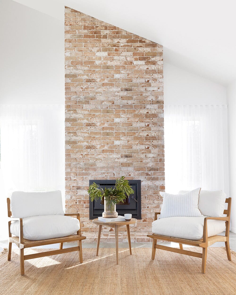 Morgan Teak & Rattan Armchair - (Stain Free Fabric) Sun Republic 