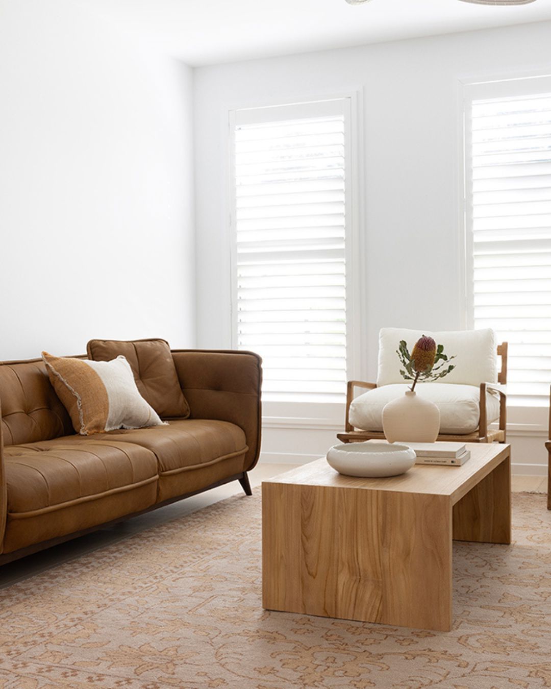 Morgan Teak & Rattan Armchair - (Stain Free Fabric) Sun Republic 