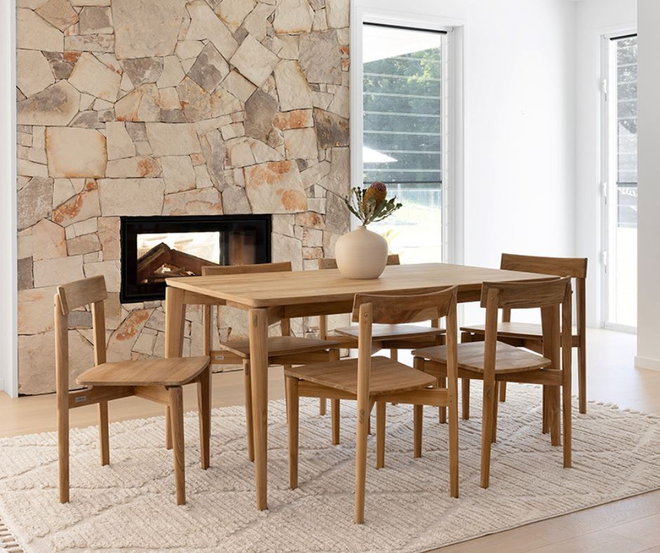 Mornington Teak Dining Table Sun Republic 