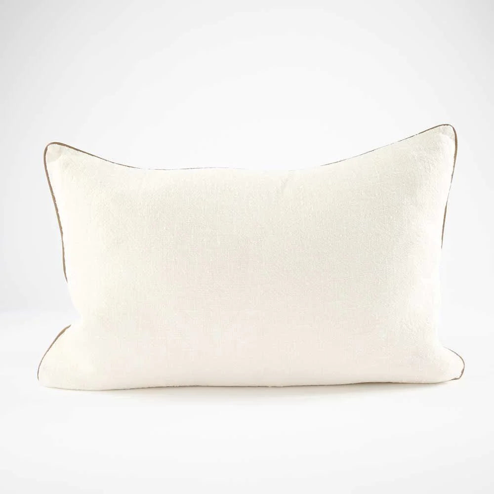 Muse White Cushion With Feather Insert - 2 Sizes Sun Republic 