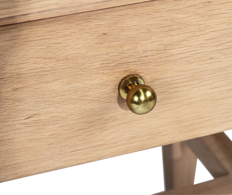 Natural American Oak Bedside Table - Kara Sun Republic 