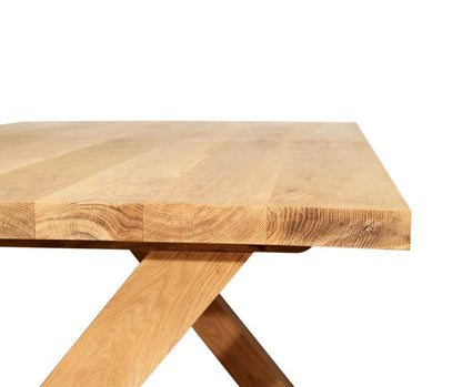 Natural American Oak Dining Table - Esperance Sun Republic 
