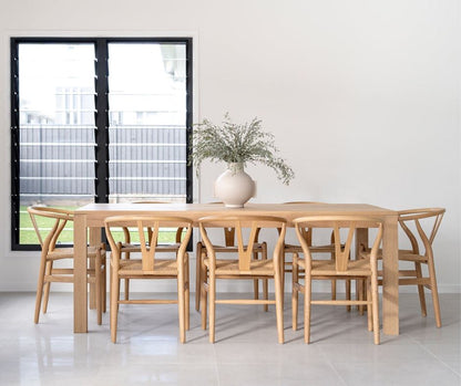 Natural American Oak Dining Table - Scarborough Sun Republic 