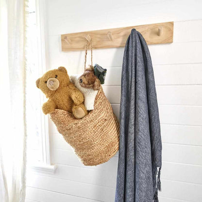 Natural Jute Artisan Handwoven Hanging Sacks - (Set of 2) Sun Republic 