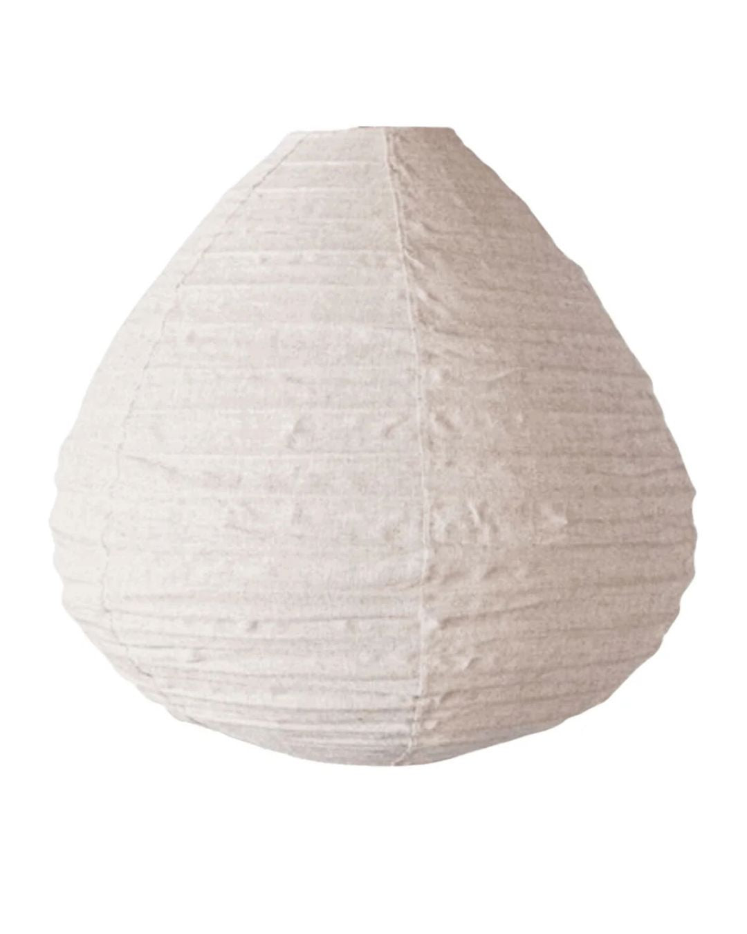 Natural Linen Pear Shape Lantern Pendant Blacksalt 