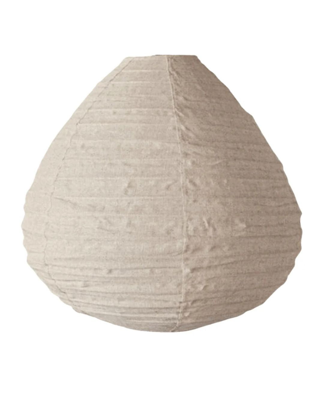 Natural Linen Pear Shape Lantern Pendant Blacksalt 