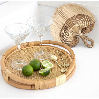 Natural Palm Leaf Hand Fan - 3 Colours Sun Republic 