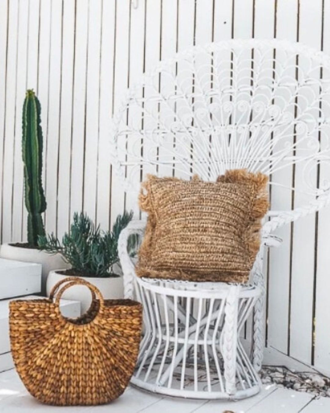 Natural Raffia Cushion - Euro 60cm Sun Republic 