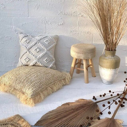Natural Raffia Cushion - Euro 60cm Sun Republic 