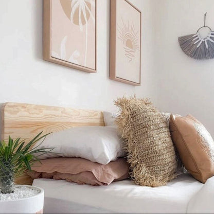 Natural Raffia Cushion - Euro 60cm Sun Republic 