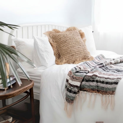 Natural Raffia Cushion - Euro 60cm Sun Republic 