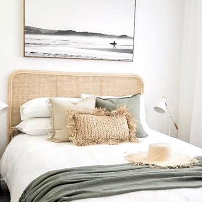 Natural Raffia Cushion - Rectangle With Insert Sun Republic 